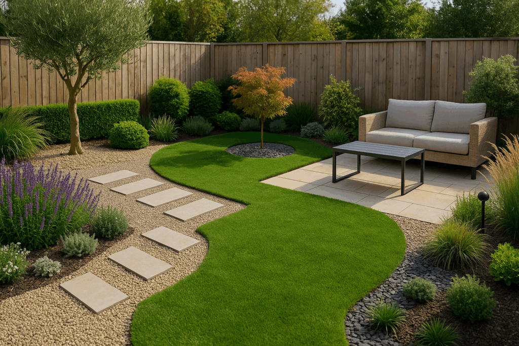Exemples de jardin facile à entretenir