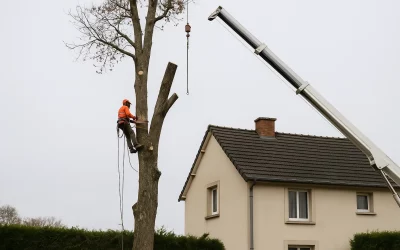 Abattage arbre proche maison : risques et prix