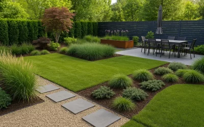 Entretien jardin paysager moderne