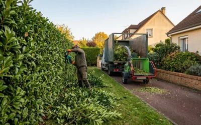 Prix taille de haie avec évacuation : tarifs 2026